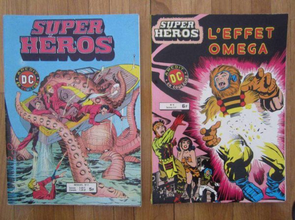 Lot de 2 SUPER HEROS, anciennes éditions 1979-80