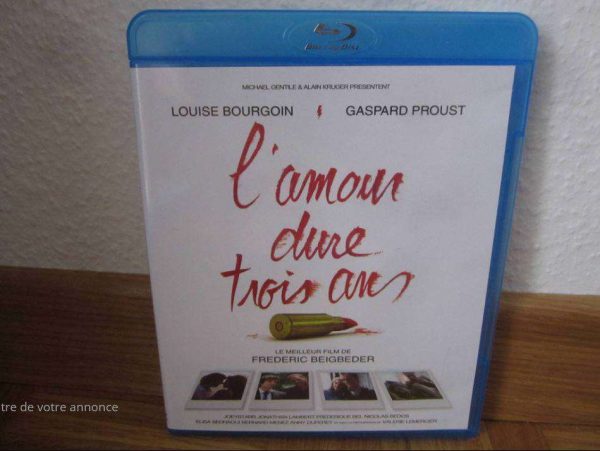 Blu-Ray Disc "L'amour dure trois ans" - Bourgoin, Proust