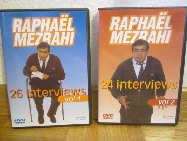 Lot de 2 DVD Raphaël Mezrahi - interviews vol. 1 et 2
