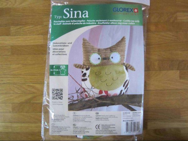 Sina - Hibou - Peluche à rembourrer (NEUF)