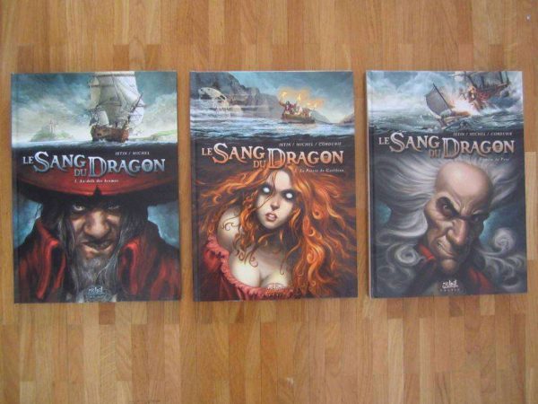 Lot de 3 BD Le Sang du Dragon (en parfait état)