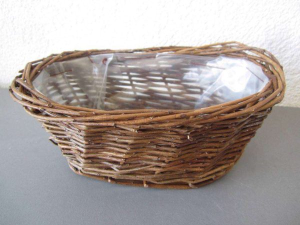 Petite corbeille avec plastique pour arrangement floral
