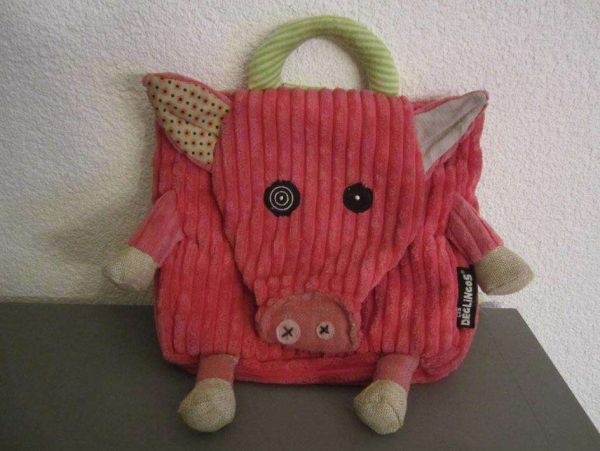 Sac à dos Jambonos le cochon "Les Déglingos" d'occasion