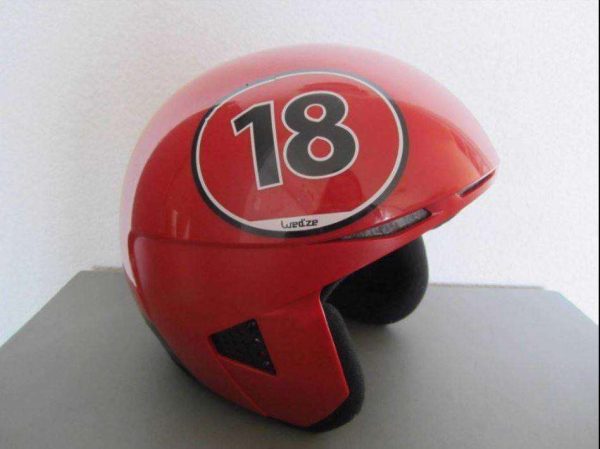 Casque de ski enfant rouge Wed'ze (52-55 cm)