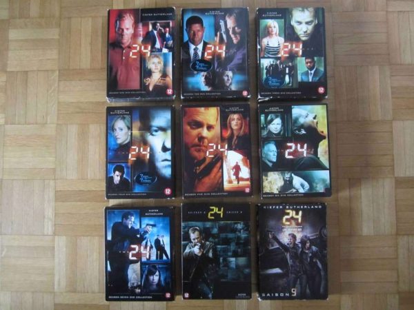 Lot de 9 coffrets DVD "24 heures chrono" saisons 1 à 9