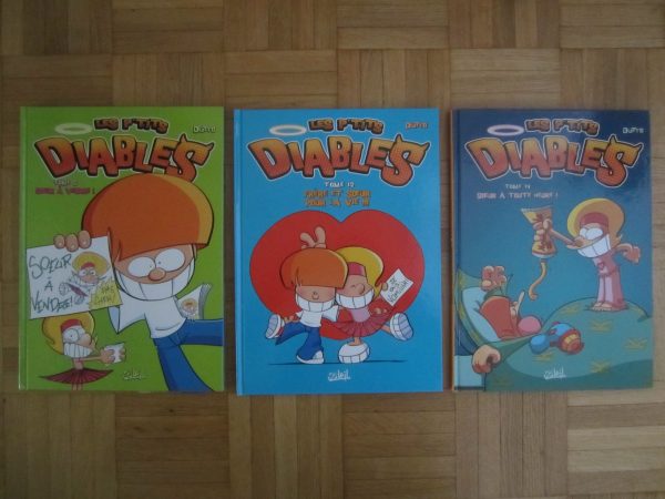 Lot de 3 BD Les p'tits Diables, Dutto (en bon état)