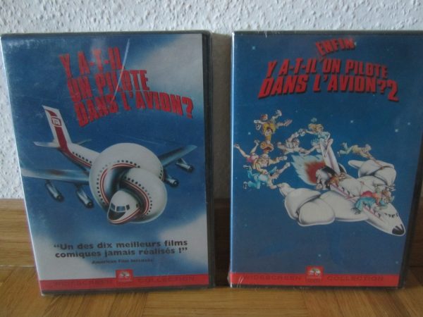 Lot de DVD Y a-t-il un pilote dans l'avion ? 1 et 2 (NEUFS, sous blister)