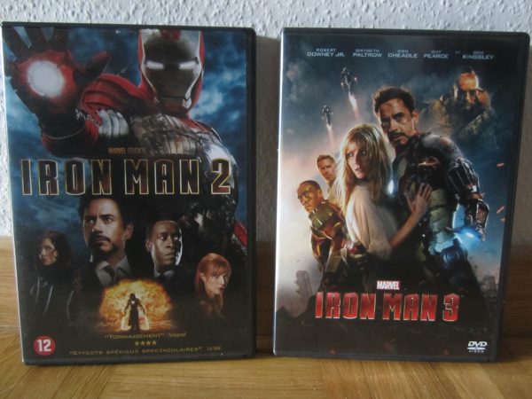 Lot de 2 DVD Marvel IRON MAN 2 et 3 - Downey Jr, Paltrow