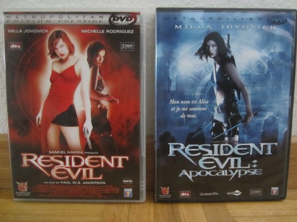 Lot 2 DVD Resident Evil & Resident Evil : Apocalypse - M. Jovovich