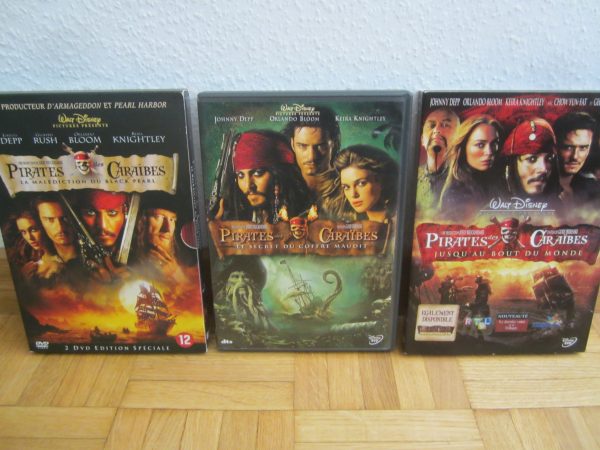Lot 3 DVD Pirates des Caraïbes - Depp, Bloom