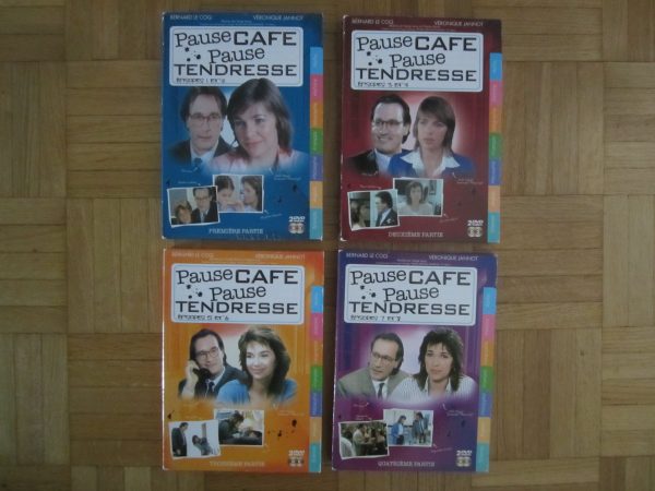 Lot de 4 coffrets DVD Pause café, Pause tendresse - V. Jannot