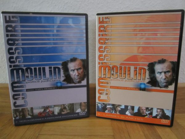 Lot de 2 DVD Commissaire Moulin, Police judiciaire, Y. Rénier