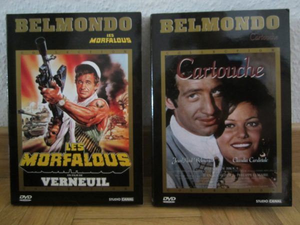 Lot de 2 DVD Belmondo : Les Morfalous +  Cartouche
