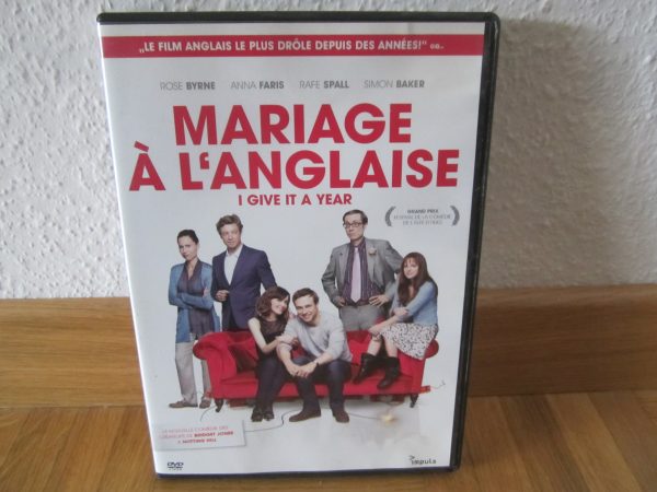 DVD Mariage à l'anglaise (I give it a Year) - Byrne, Faris, Spall, Baker