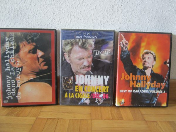 Lot de 3 DVD Johnny Hallyday