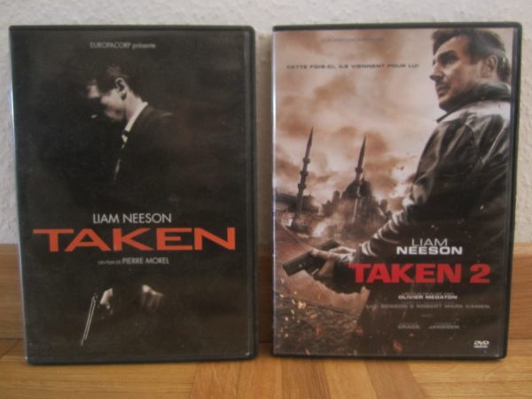 Lot de 2 DVD Taken 1 & 2 - Liam Neeson