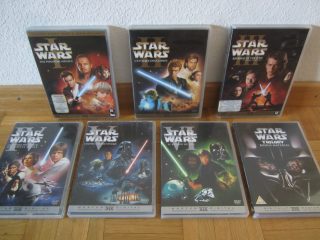 Lot de 7 DVD Star Wars I, II, III, IV, V, VI & Trilogy Bonus material